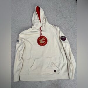 Calgary Flames Cream Hoodie